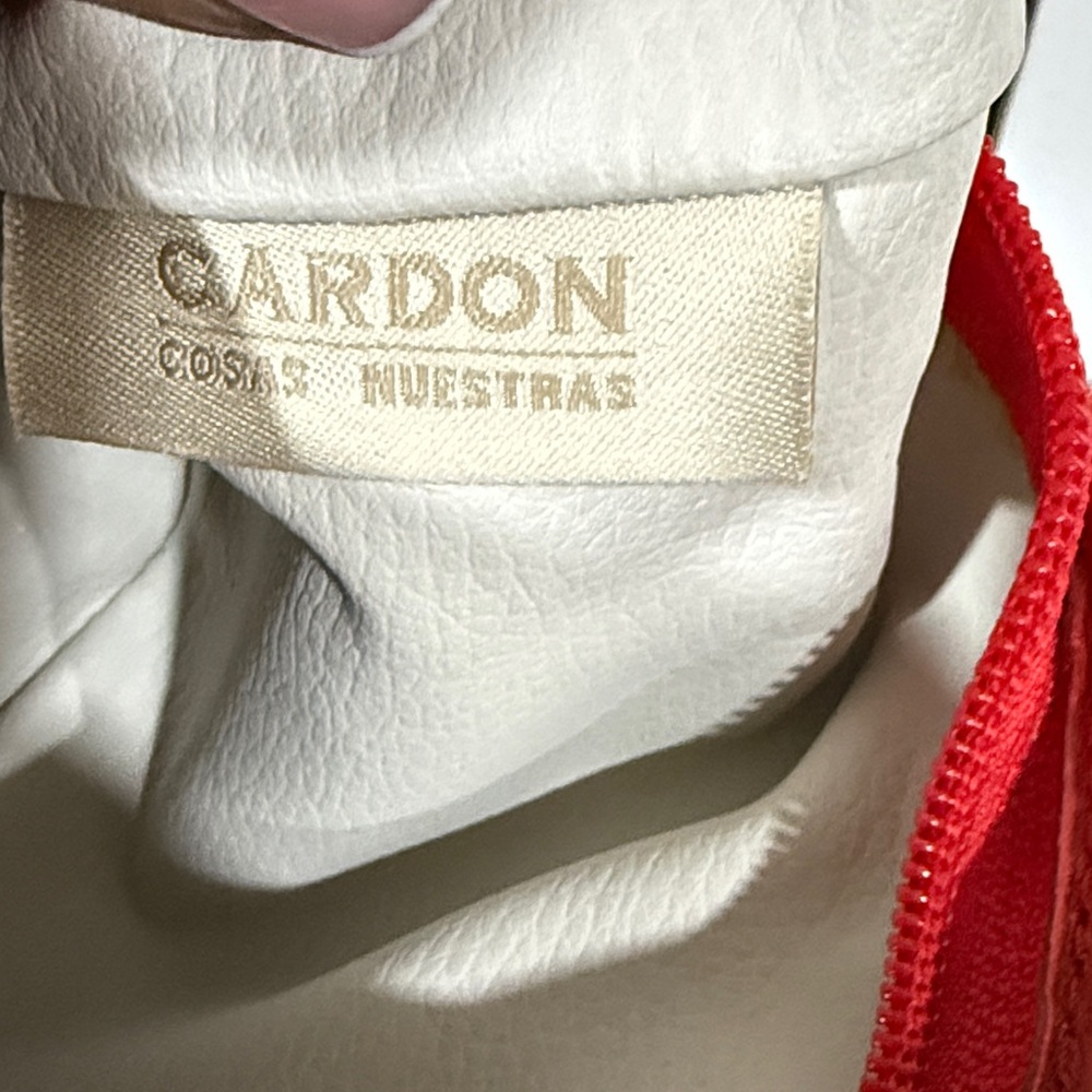Cardon Red Leather Crossbody Bag - Picture 6 of 7